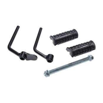 Fußrastensatz gebogene Ausführung Schwarz